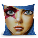 Stary Eyed Throw Pillow By Scott Rohlfs