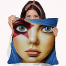 Stary Eyed Throw Pillow By Scott Rohlfs