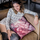Liquid Mauve Abstract Throw Pillow By Spacefrog Designs