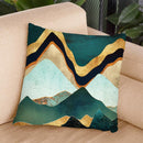 Velvet Copper Mountains Throw Pillow By Spacefrog Designs