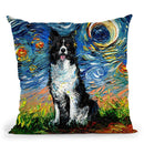 Border Collie Ii Throw Pillow By Aja Trier