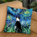 Boston Terrier Throw Pillow by Aja Trier
