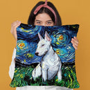Bull Terrier Throw Pillow by Aja Trier