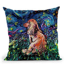 Dachshund Throw Pillow by Aja Trier