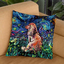 Dachshund Throw Pillow by Aja Trier
