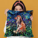 Dachshund Throw Pillow by Aja Trier
