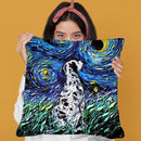 Dalmatian Throw Pillow by Aja Trier
