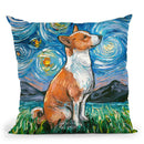 Basenji Throw Pillow by Aja Trier