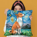 Basenji Throw Pillow by Aja Trier