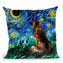 Germanepherd Throw Pillow by Aja Trier
