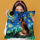 Germanepherd Throw Pillow by Aja Trier