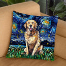 Golden Retriever Throw Pillow by Aja Trier