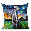 Great Dane Throw Pillow by Aja Trier