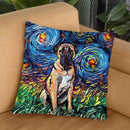 Mastiff Throw Pillow by Aja Trier