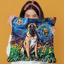 Mastiff Throw Pillow by Aja Trier
