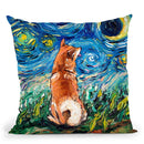 Shibainu Throw Pillow by Aja Trier