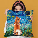 Shibainu Throw Pillow by Aja Trier