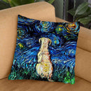 Yellow Lab Throw Pillow by Aja Trier