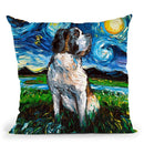 Saint Bernard Throw Pillow by Aja Trier
