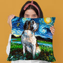 Saint Bernard Throw Pillow by Aja Trier