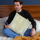 Charleston Sc 1901 Cartog Throw Pillow By Adam Shaw