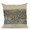 Chicago 1907 Throw Pillow By Adam Shaw