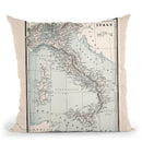 Italy 1893 Throw Pillow By Adam Shaw