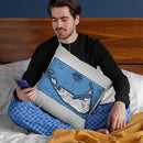 Nantucket 1869 Blue And White Ocean Throw Pillow By Adam Shaw