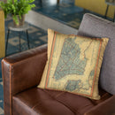 New York City 1846 Throw Pillow By Adam Shaw