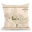 Washington Dc 1876 Throw Pillow By Adam Shaw