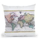 World 1780 Throw Pillow By Adam Shaw