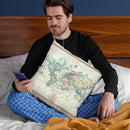 World 1801 Throw Pillow By Adam Shaw
