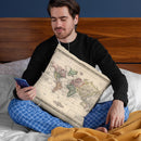 World 1833 Throw Pillow By Adam Shaw