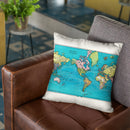 World 1897 Throw Pillow By Adam Shaw