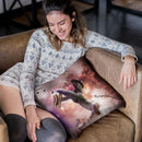 Sloth Saxophone - Sloth Playing Sax Throw Pillow By Skyler Hill