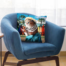 Funny Aloha Hawaiian Cat Throw Pillow By Skyler Hill