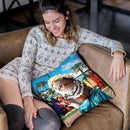Funny Aloha Hawaiian Cat Throw Pillow By Skyler Hill
