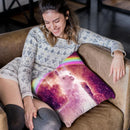 Rainbow Llama - Llama Spirit Throw Pillow By Skyler Hill