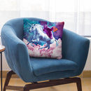 Space Sloth On Unicorn - Sloth Pizza Throw Pillow By Skyler Hill