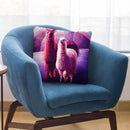 Crazy Funny Rainbow Llama In Space Throw Pillow By Skyler Hill