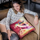 Epic Space Sloth Riding On Unicorn Throw Pillow By Skyler Hill