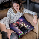 Cat Riding Chicken Turtle Panda Llama Unicorn Throw Pillow By Skyler Hill