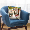 Funny Llama Beach Throw Pillow By Skyler Hill