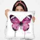 Amethyst Butterfly Throw Pillow By Cristina Alonso