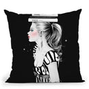 Muse Throw Pillow By Cristina Alonso