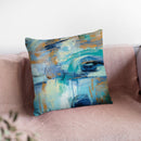 Sapphire Ring Throw Pillow By Silvia Vassileva