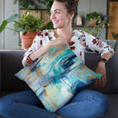 Sapphire Ring Throw Pillow By Silvia Vassileva