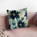 Inky Floral Ii Throw Pillow By Silvia Vassileva