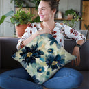 Inky Floral Ii Throw Pillow By Silvia Vassileva