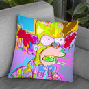 Krusty Throw Pillow By Technodrome1